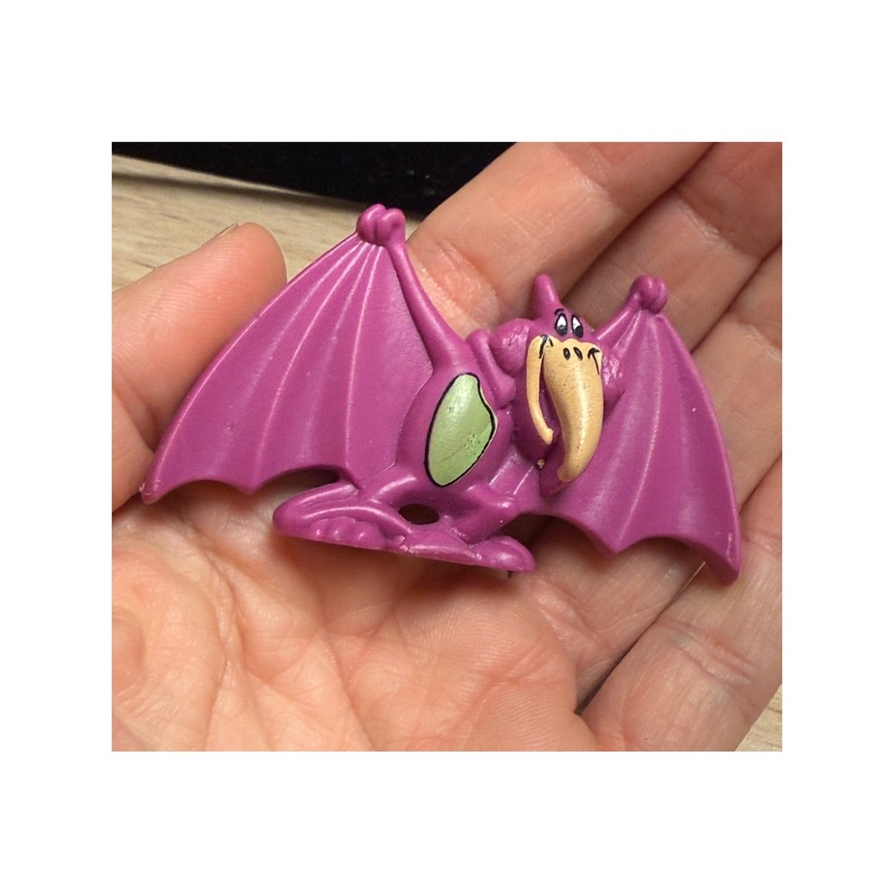 Vintage 1990‎ Hanna-Barbera Flintstones Pterodactyl Purple PVC Figure  2.5 Inch